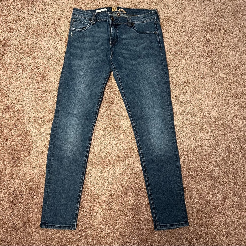 Kut from the Kloth Katy boyfriend blue skinny denim jeans size 6